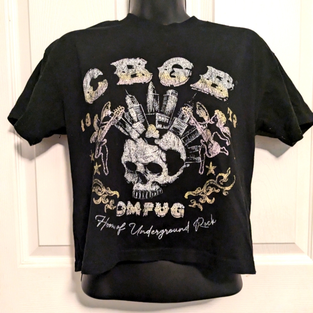 CBGB cropped Tee